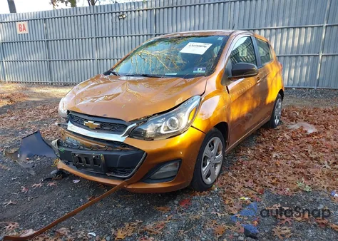 2019 Chevrolet Spark Ls Cvt z USA, uszkodzony, nr VIN KL8CB6SA0KC764618